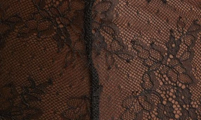 Shop Bluebella Camelia Sheer Lace Garter Skirt In Black
