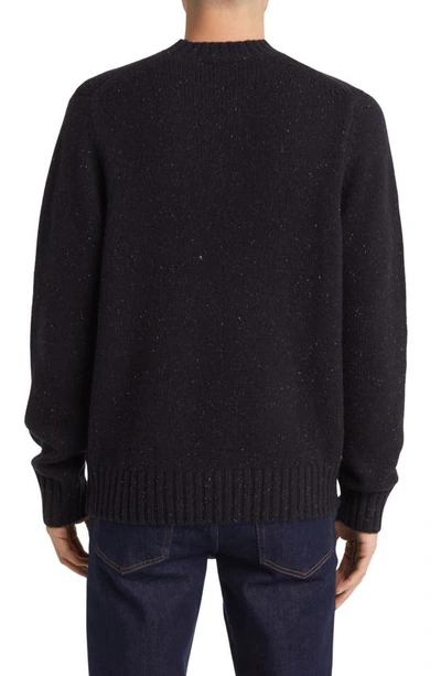 Shop Les Deux Gary Fleck Wool Blend Sweater In Black