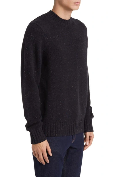 Shop Les Deux Gary Fleck Wool Blend Sweater In Black