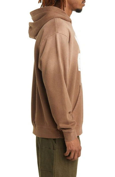 Shop One Of These Days Wild West Ombré Cotton Graphic Hoodie In Mustang Brown