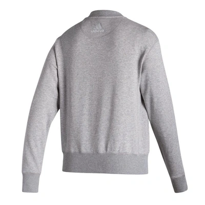 Shop Adidas Originals Adidas Heathered Gray Nebraska Huskers Vintage Circle Pullover Sweatshirt In Heather Gray