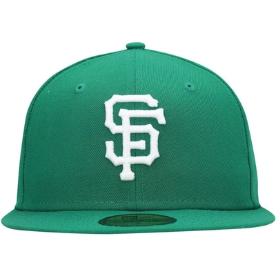 Shop New Era Kelly Green San Francisco Giants White Logo 59fifty Fitted Hat