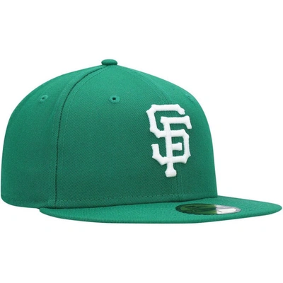 Shop New Era Kelly Green San Francisco Giants White Logo 59fifty Fitted Hat