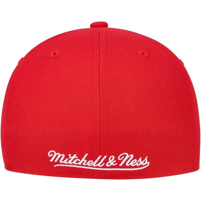 Shop Mitchell & Ness Red Chicago Bulls Hardwood Classics Mvp Team Ground 2.0 Fitted Hat