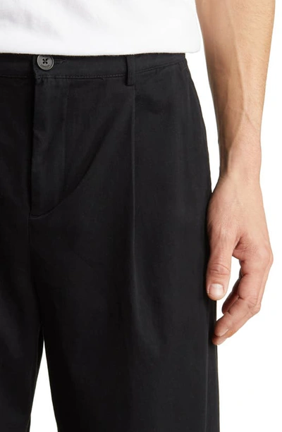 Shop Wax London Milo Twill Trousers In Black