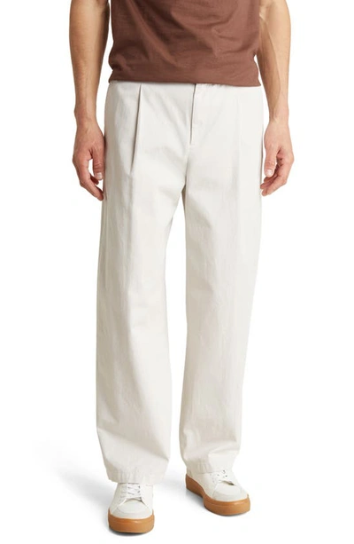 Shop Wax London Milo Twill Trousers In Off White