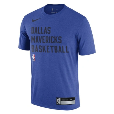 Shop Nike Blue Dallas Mavericks 2023/24 Sideline Legend Performance Practice T-shirt
