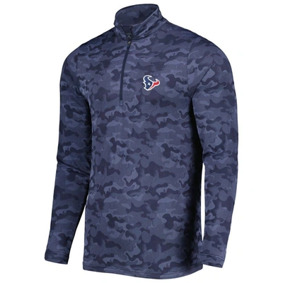 Shop Antigua Navy Houston Texans Brigade Quarter-zip Sweatshirt
