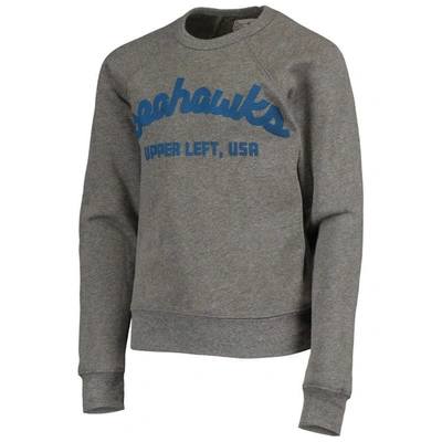 Shop The Great Pnw Youth  Heathered Gray Seattle Seahawks Pacific Script Pullover Sweatshirt In Heather Gray