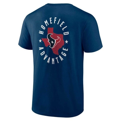 Shop Profile Navy Houston Texans Big & Tall Two-sided T-shirt