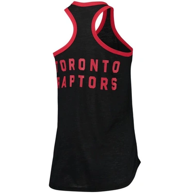 Shop G-iii Sports By Carl Banks Black Toronto Raptors Showdown Scoop-neck Racerback Tank Top