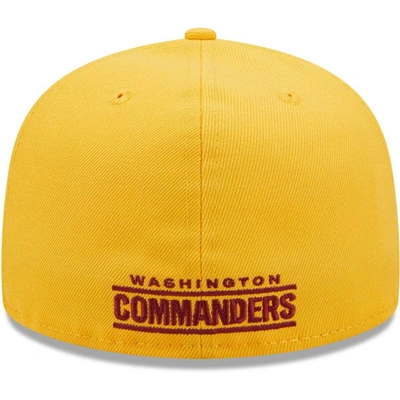 Shop New Era Gold Washington Commanders Omaha 59fifty Fitted Hat