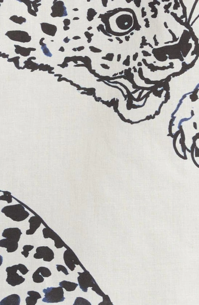 Desmond & Dempsey Print Cotton Short Pajamas In Jag Cream