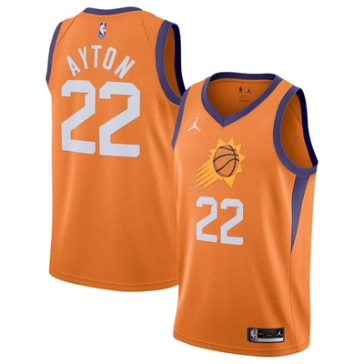 Shop Jordan Brand Deandre Ayton Orange Phoenix Suns 2020/21 Swingman Jersey