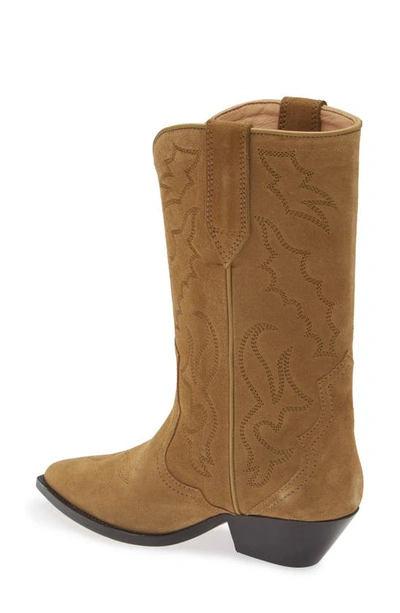 Shop Isabel Marant Duerto Western Boot In Taupe