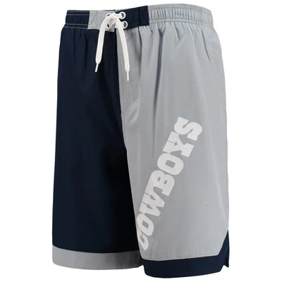 Shop Outerstuff Youth Navy/silver Dallas Cowboys Conch Bay Board Shorts