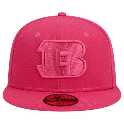 Shop New Era Pink Cincinnati Bengals Color Pack 59fifty Fitted Hat