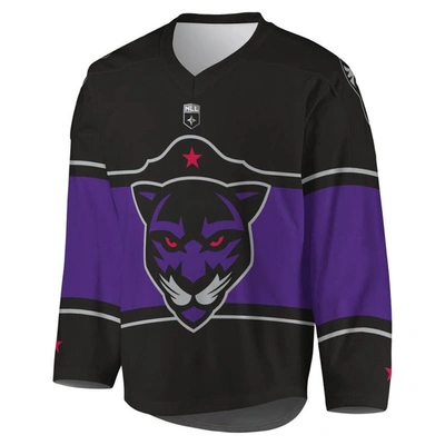 Shop Adpro Sports Youth Black/purple Panther City Lacrosse Club Replica Jersey