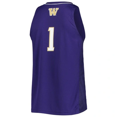 Shop Adidas Originals Adidas #1 Purple Washington Huskies Team Swingman Basketball Jersey