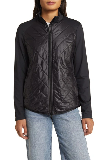 Shop Tommy Bahama Aubrey Cire Hybrid Islandzone® Full Zip Jacket In Black