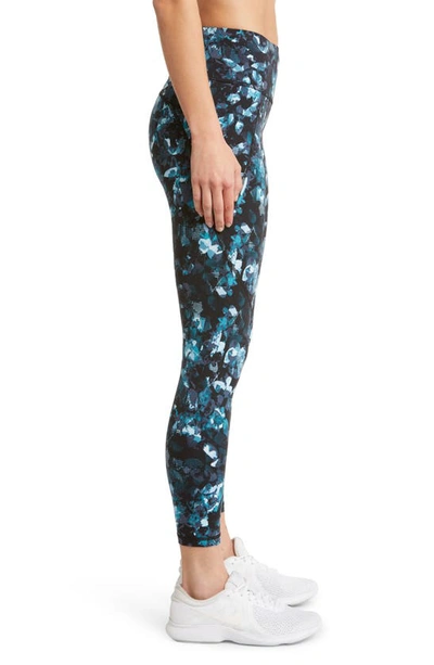 Shop Sweaty Betty Power Pocket Workout Leggings In Blue Illuminate Floral Print