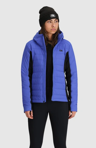 Shop Outdoor Research Shadow Water Resistant Insulated Hooded Jacket In Ultramarine