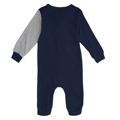Shop Outerstuff Infant Navy/heather Gray Milwaukee Brewers Halftime Sleeper