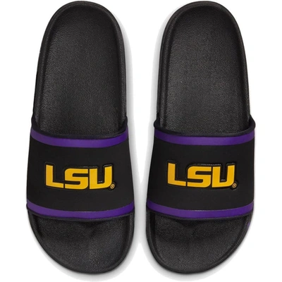 Shop Nike Lsu Tigers Off-court Wordmark Slide Sandals In Black