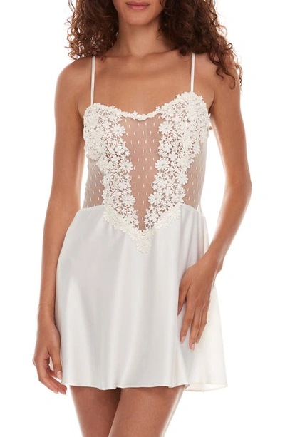 Shop Flora Nikrooz Showstopper Chemise In Ivory