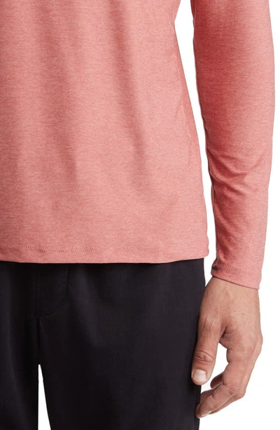 Shop Beyond Yoga Featherweight Always Beyond Long Sleeve Performance T-shirt In Smoked Rose Heather