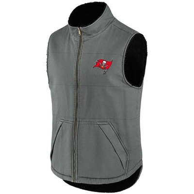 Shop Nfl X Darius Rucker Collection By Fanatics Gray Tampa Bay Buccaneers Sherpa-lined Full-zip Vest