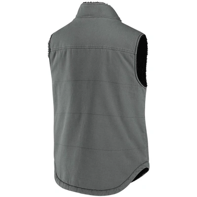 Shop Nfl X Darius Rucker Collection By Fanatics Gray Tampa Bay Buccaneers Sherpa-lined Full-zip Vest