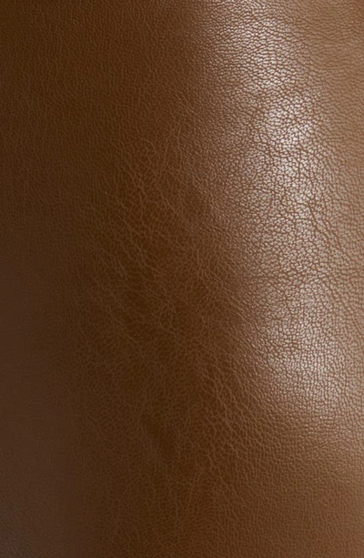 Commando Faux Leather Crop Flare Leggings In Cadet