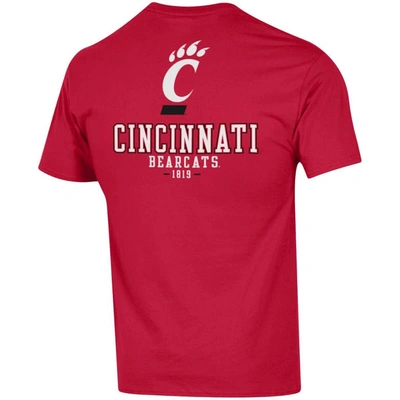 Shop Champion Red Cincinnati Bearcats Stack 2-hit T-shirt