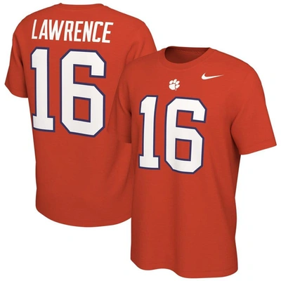 Shop Nike Trevor Lawrence Orange Clemson Tigers Alumni Name & Number T-shirt