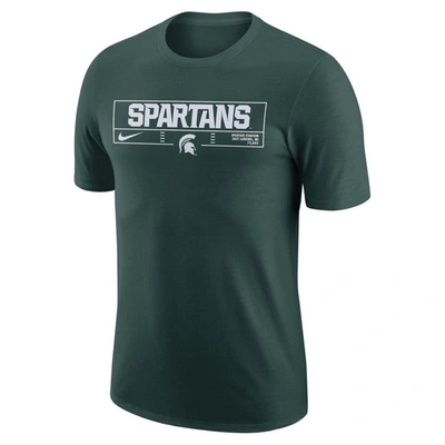 Shop Nike Green Michigan State Spartans Wordmark Stadium T-shirt