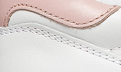 Shop Stuart Weitzman Courtside Sneaker In White/ Pink Leather