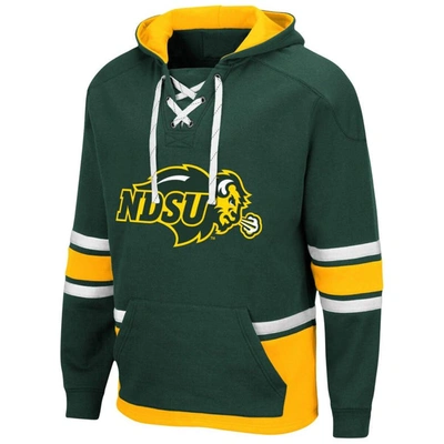 Shop Colosseum Green Ndsu Bison Lace Up 3.0 Pullover Hoodie