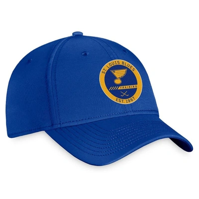 Shop Fanatics Branded Blue St. Louis Blues 2022 Authentic Pro Training Camp Flex Hat