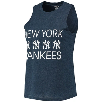 Shop Concepts Sport Gray/navy New York Yankees Meter Muscle Tank Top & Pants Sleep Set
