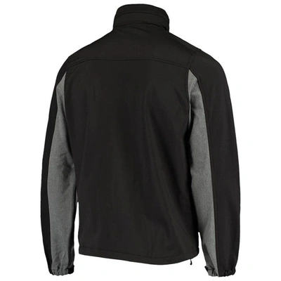 Shop Dunbrooke Black Carolina Panthers Circle Zephyr Softshell Full-zip Jacket