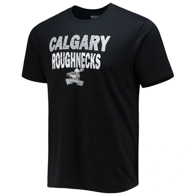 Shop Levelwear Black Calgary Roughnecks Team Logo Thrive T-shirt