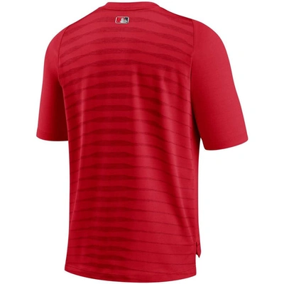 Shop Nike Red Washington Nationals Authentic Collection Pregame Performance V-neck T-shirt