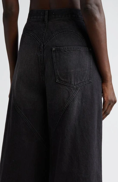 Area Jeans In Black Denim In Blue