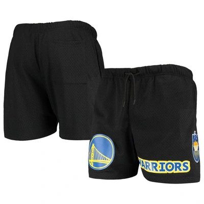 Shop Pro Standard Black Golden State Warriors Mesh Capsule Shorts