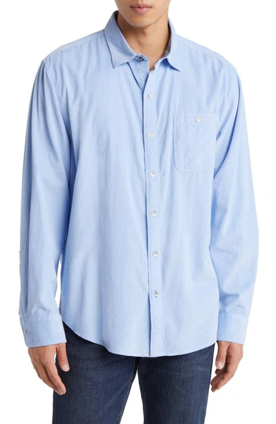 Shop Tommy Bahama Sandwash Corduroy Button-up Shirt In Light Sky