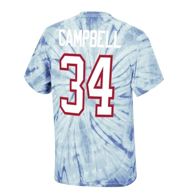 Shop Mitchell & Ness Earl Campbell Light Blue Houston Oilers Tie-dye Retired Player Name & Number T-shirt