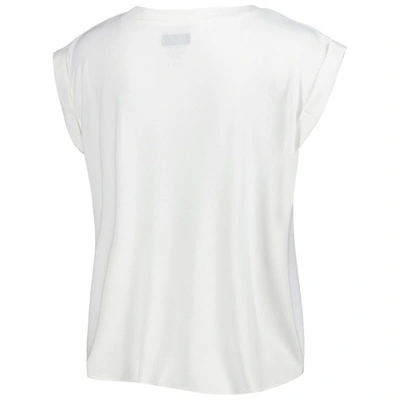 Shop Concepts Sport White/cream Las Vegas Raiders Montana Knit T-shirt & Shorts Sleep Set