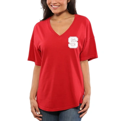 Shop Spirit Jersey Red Nc State Wolfpack  Oversized T-shirt