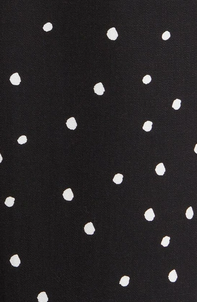 Hatley Polka Dot Long Sleeve Shirtdress In Black